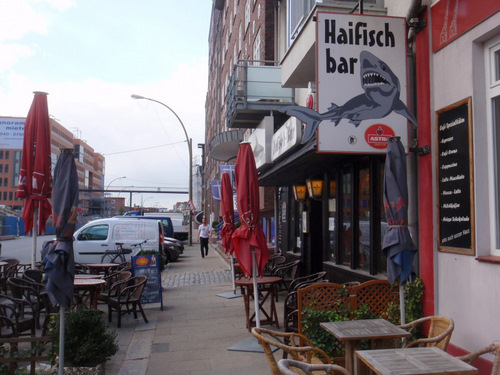 Shark Bar and seafood eatery.